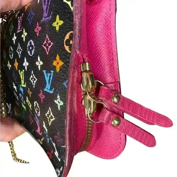 Louis Vuitton monogram multicolor Portedeuille insolite noir wallet. - Picture 4 of 15